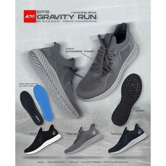 Sepatu Running Rei Gravity Run Shoes Arei Outdoorgear