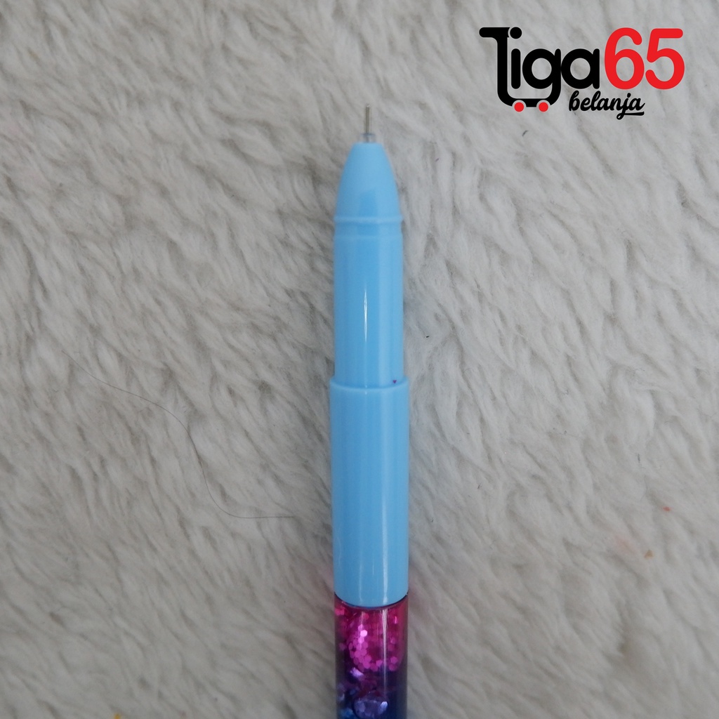 365 GEL PEN #41154 Pulpen Gel Glitter Bahan Plastik Karakter