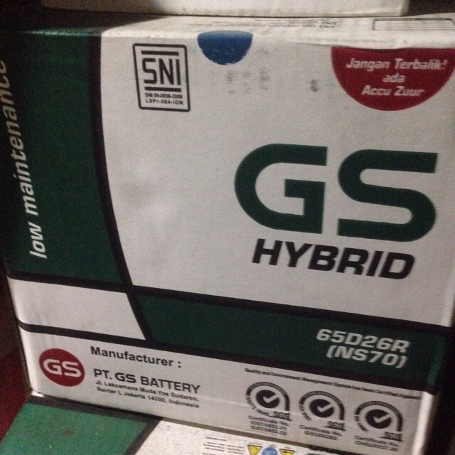 GS HYBRID NS70 aki mobil izuzu panther mazda e2000 t4000 tribute kijang diesel vw kodok beetle