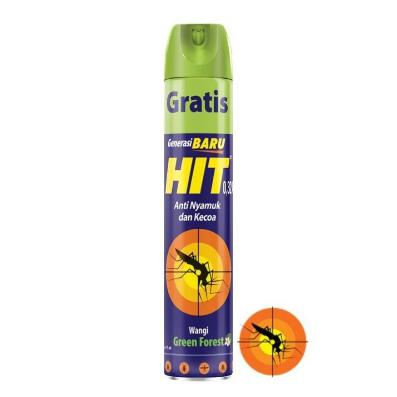 Hit Aerosol Green Forest (600ml + 75ml)