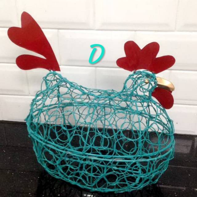 Keranjang ayam Jumbo Turkis (kode D) muat 25 telor ayam