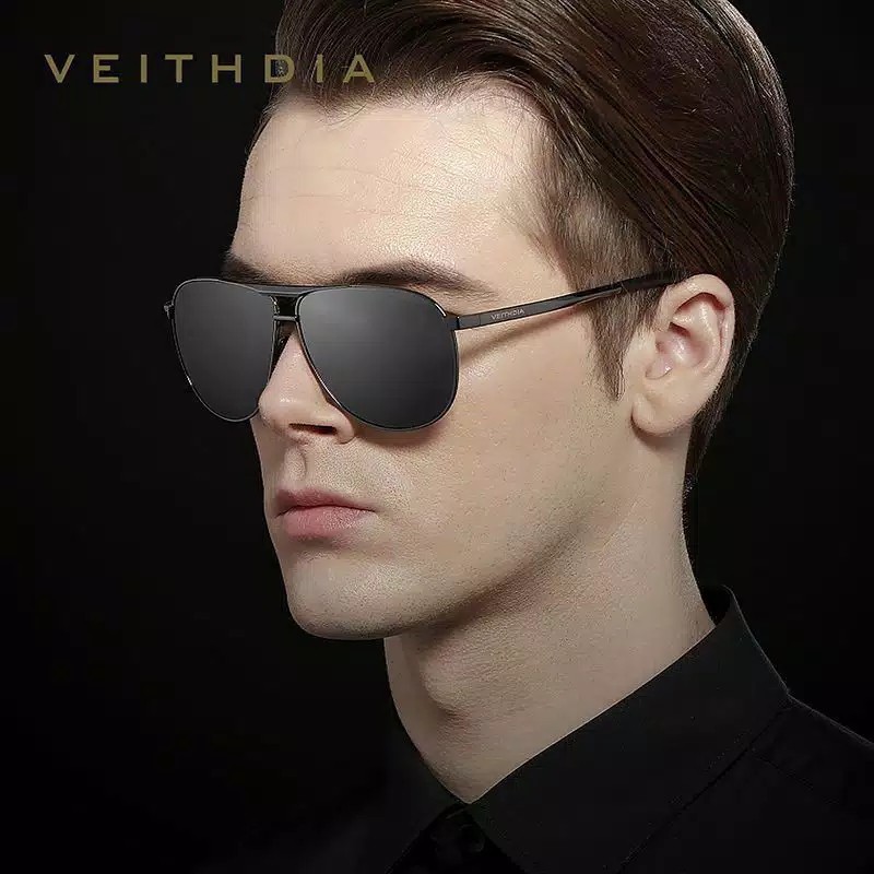 COD VEITHDIA Kacamata Pria Polarized Anti UV400 Elegan