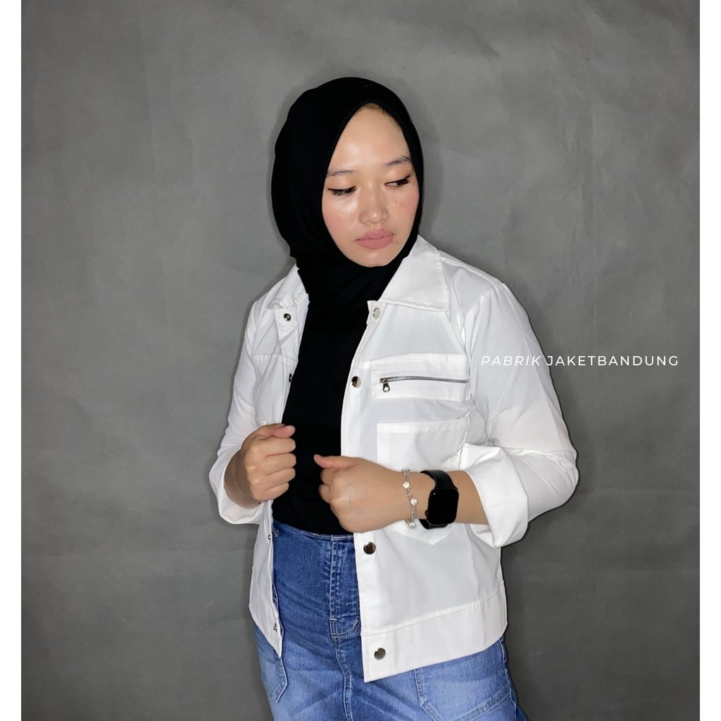 POLAND JAKET || POKET ZIPPY || JAKET WANITA