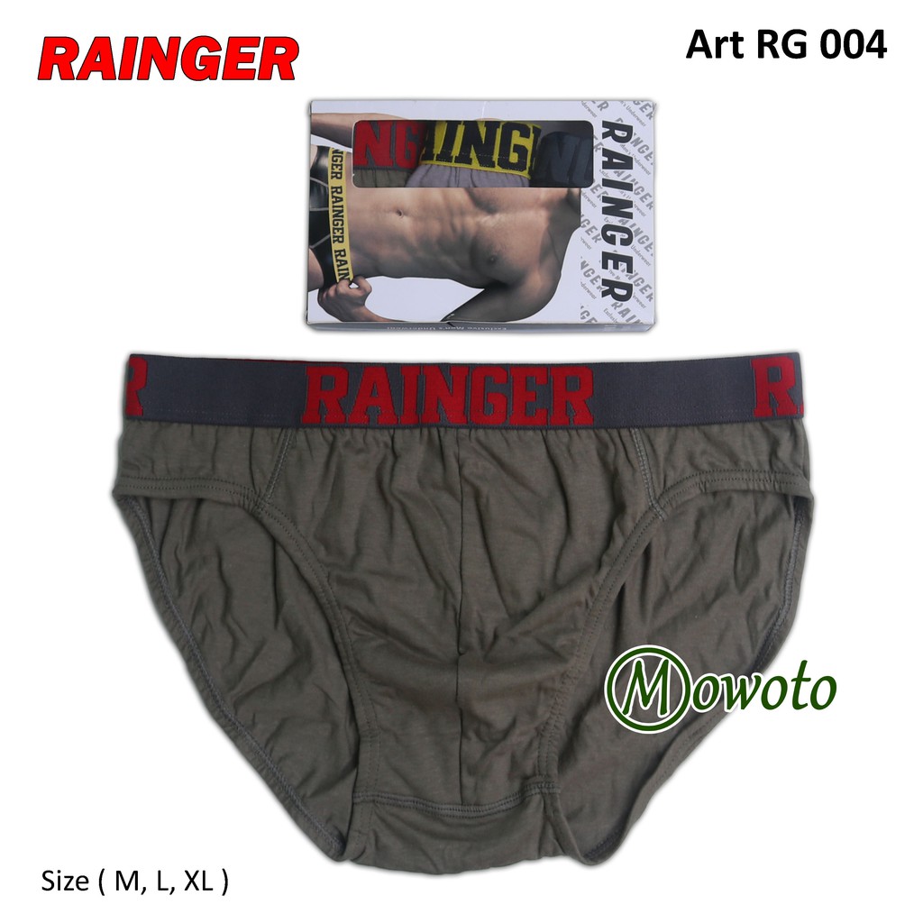 [ 3pc ] CD Rainger Putih RG 004 | Celana Dalam Pria Karet Boxer TOKO KL