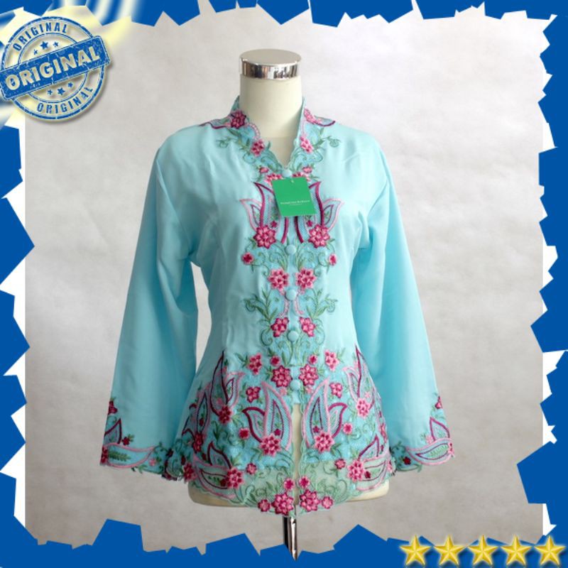 KEBAYA KATUN BORDIR 5 WARNA ELISA PUTIH BW UKURAN S M L XL KEBAYA KATUN BORDIR 5 WARNA ELISA PUTIH BW UKURAN S M L XL