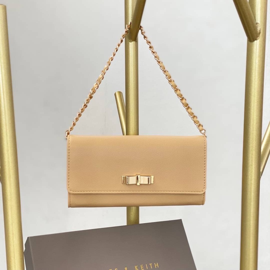 C1158 Dompet Pesta CK Front Flap Chain Clutch