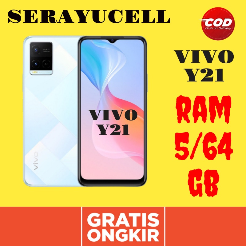 HP Android VIVO Y21 RAM 5/64GB Garansi Resmi 100% Original