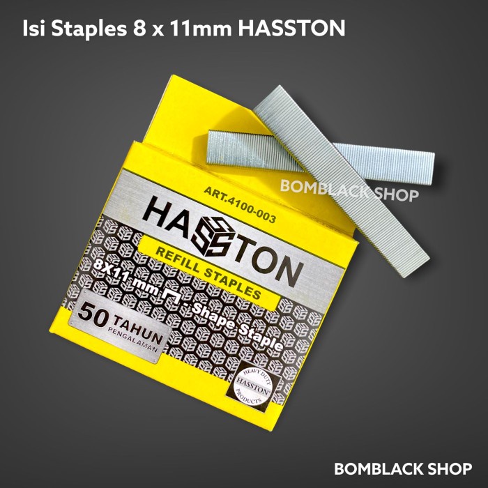 HASSTON Isi Staples 8mm x 11mm Stapler Jok Tembak Gun Tacker Prohex