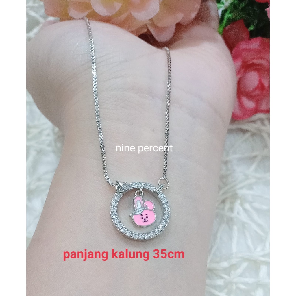 COD, TERBARU KALUNG PERHIASAN ANAK FASHION BTS/BT21/GOLD/SILVER