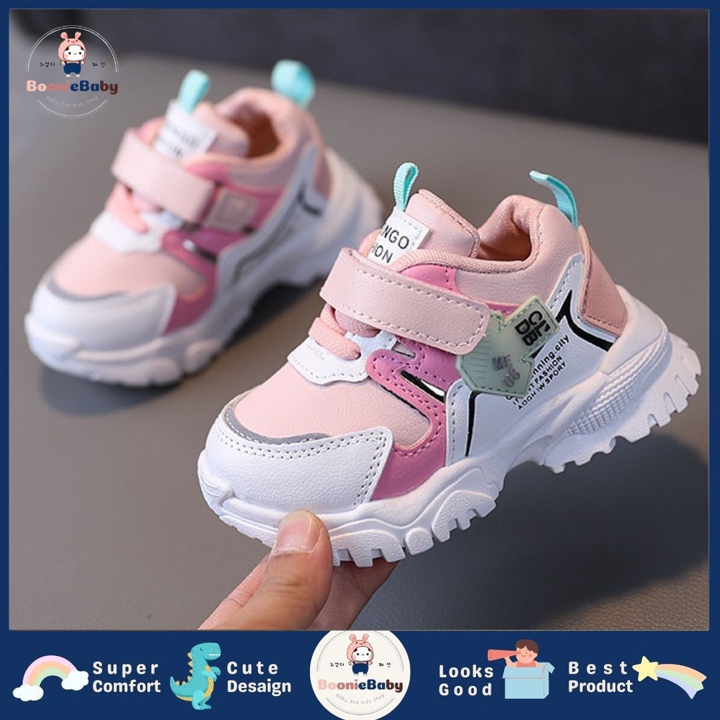 boonie GO ARROW 2021-4 Sepatu Anak Laki Laki Perempuan Sneakers Sekolah 1-6 Tahun Import