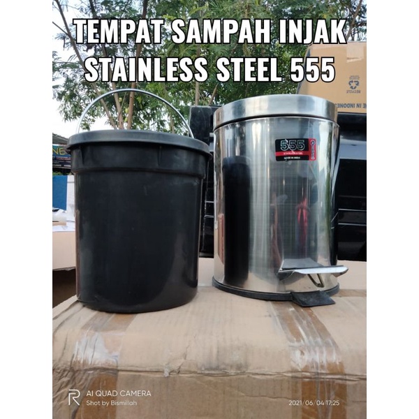 Tempat Sampah Injak Stainless Steel