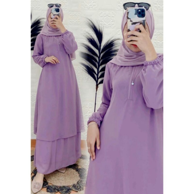 Gamis Malaysia Polos busui