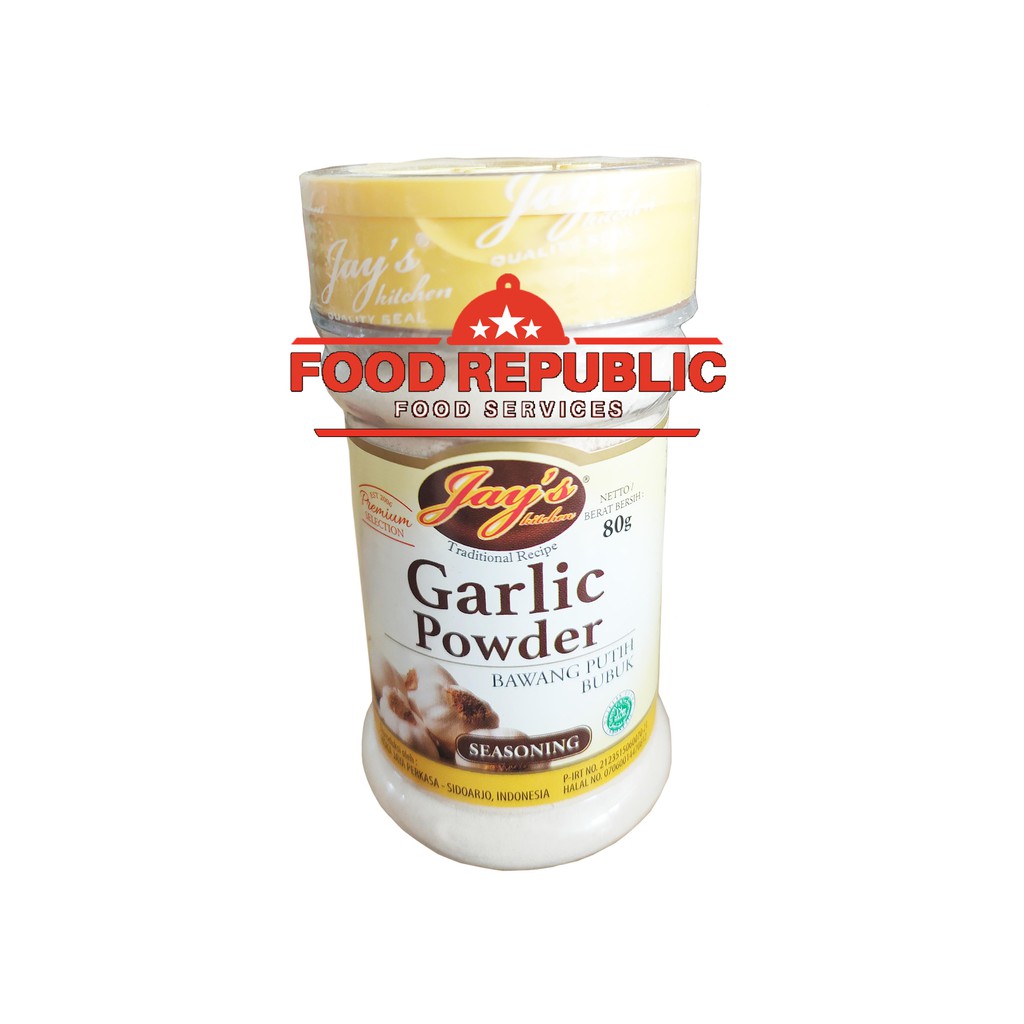 JAYS GARLIC POWDER SEASONING - BUBUK BAWANG PUTIH 80 GR NON MSG HALAL