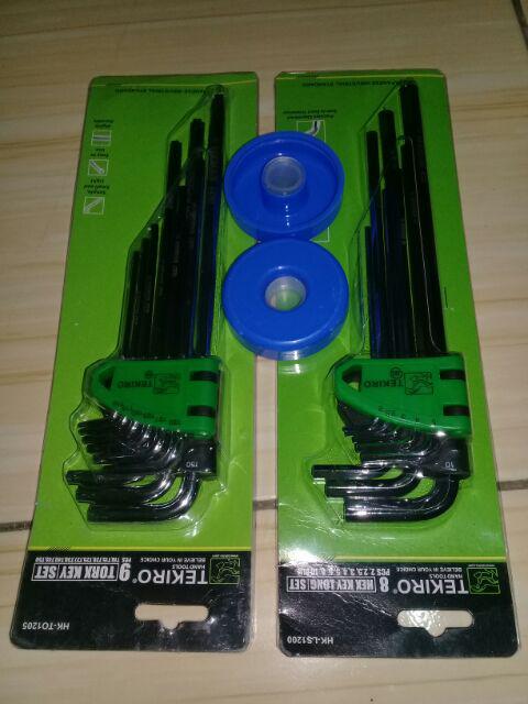 Tekiro Kunci L Bintang Panjang Tanpa Lubang 9 Pcs Torx Set 9 Pcs Termurah Berkualitas