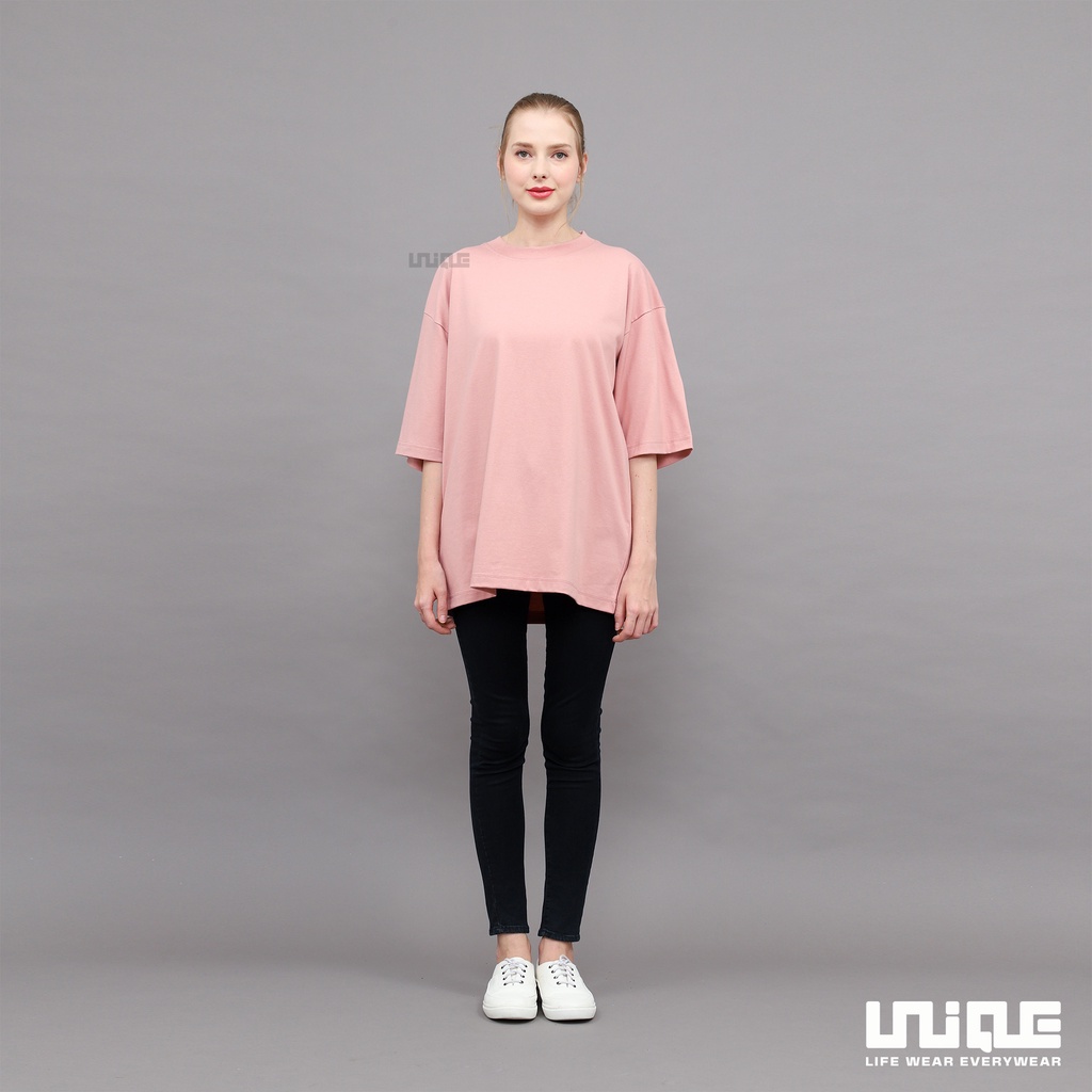 UNIQUE - (Basic Series) Kaos Polos Oversize Basic Peach