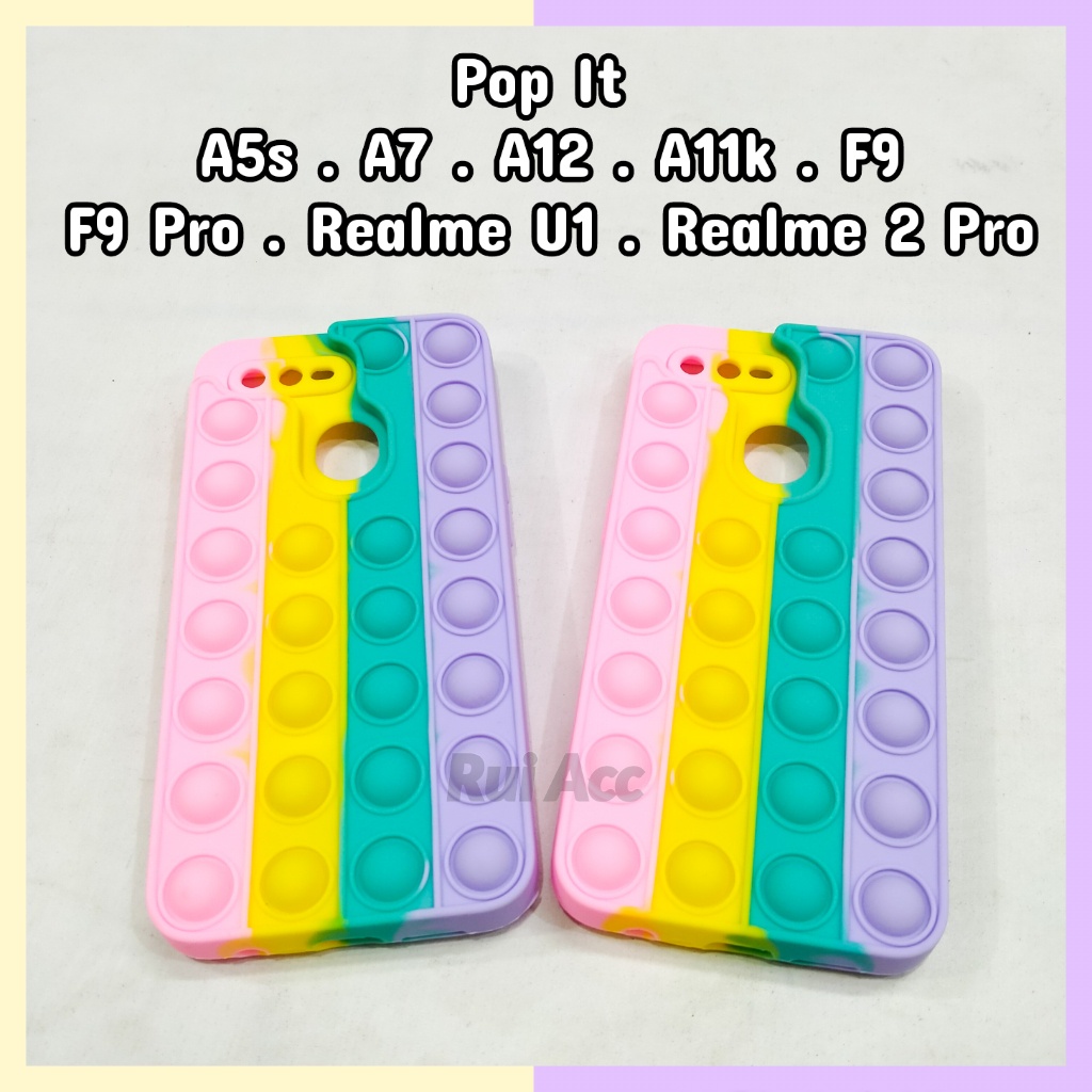Silikon 3D Softcase Bubble Pop It OPPO A5S A7 A12 A11K F1s F9 PRO A3s A15 A5 A9 2020 C2 C21 Push Cas