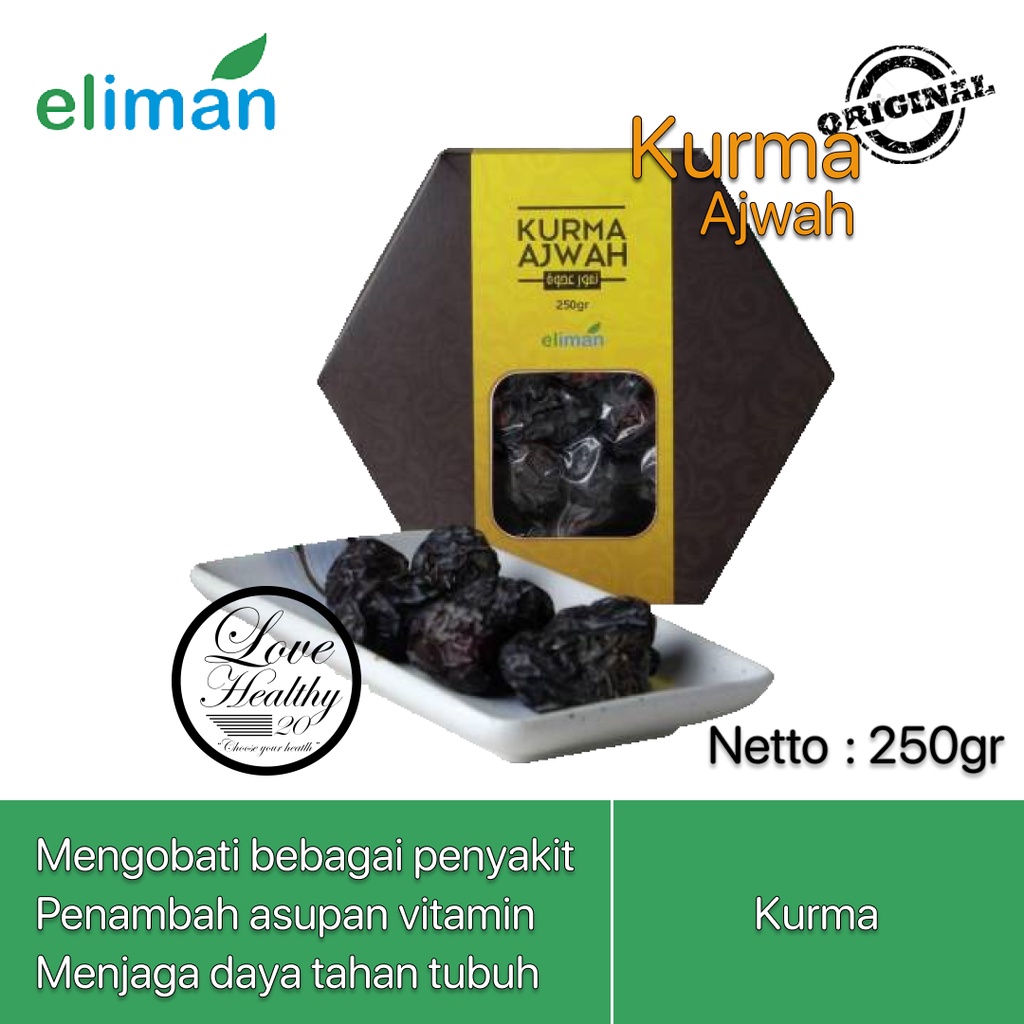 

ELIMAN KURMA AJWA KURMA ASLI 100% ORIGINAL