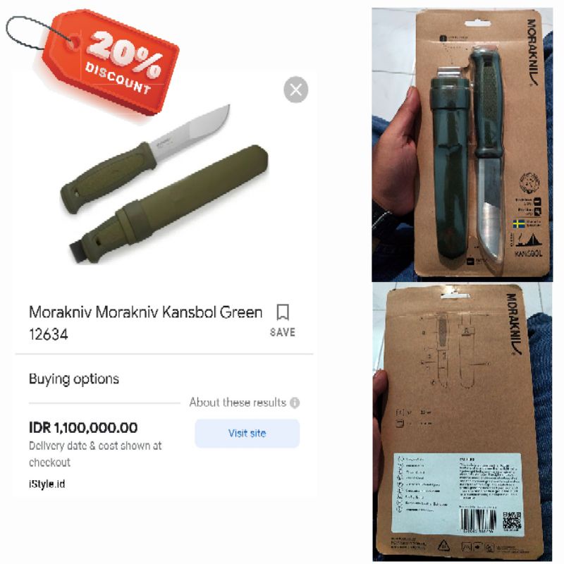 Morakniv Kansbol Hijau