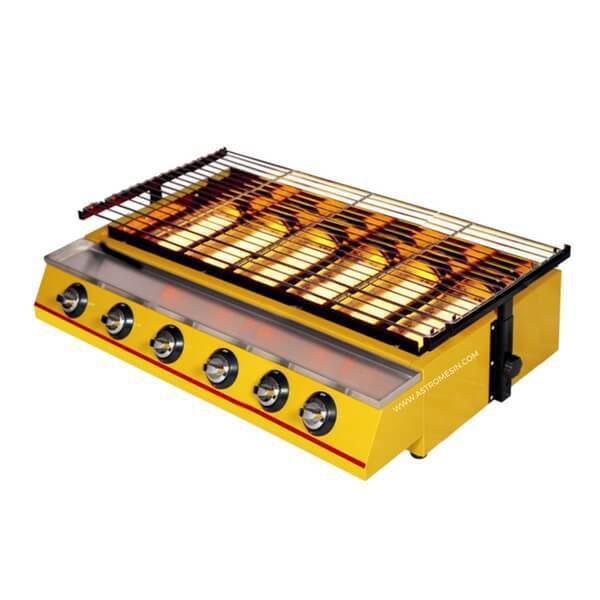 GETRA ETK 333 - BURNER BBQ (GAS) W/ QUARTS GLASS / ETK333