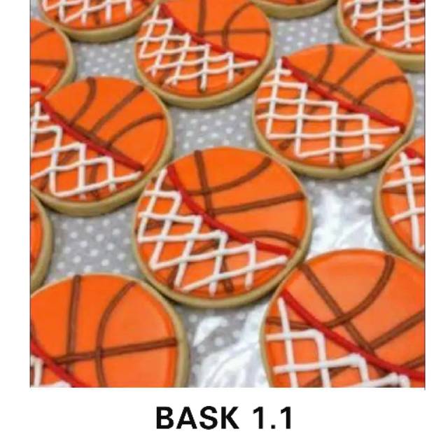 

IHANALICIOUS Butter Cookies Tema Bola Basket 1 (kukis hias karakter)