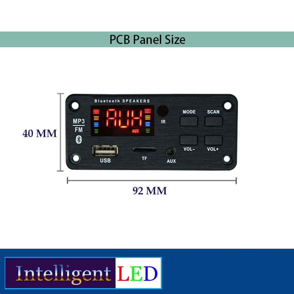 MP3 Kit Player Board Bluetooth USB TFT FM Radio Decoder D022BT