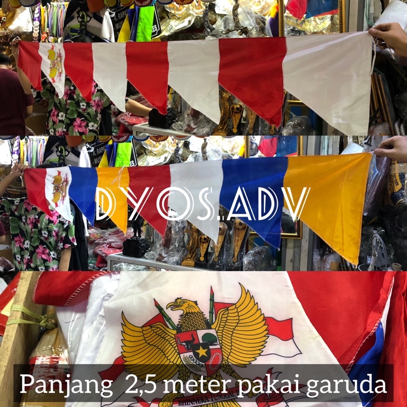 bendera umbul umbul 2,5 meter