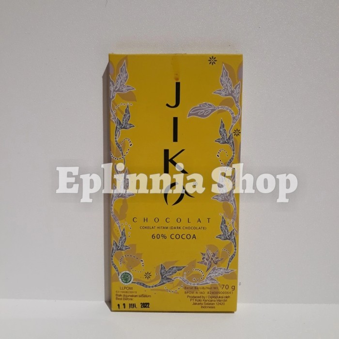 

Jika Dark Chocolate 60% Cocoa 70 gr - Cokelat Hitam