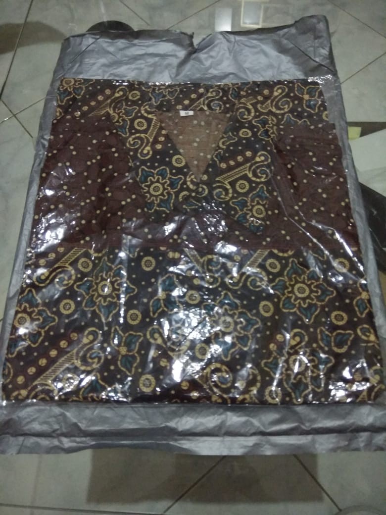 Kemeja Batik Lengan Panjang Batik  Danabrata Pria Motif Songket Hijau Kode 031 M L Xl Xxl Regular