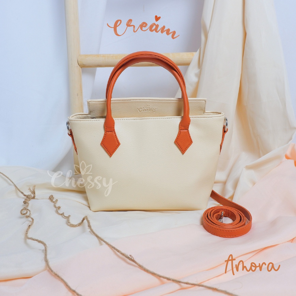 Amora Tas Wanita 2 in1 Hand Bag and Sling Bag Kulit Sintetis by Chessy