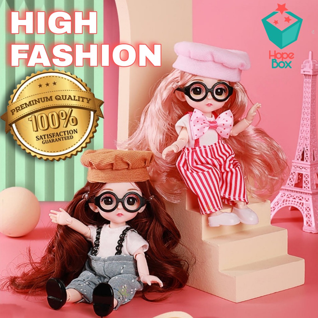 Fashion Princess BJD Doll + Clothes and Accesories / Boneka Korea BJD Doll / Girl Gift Toy