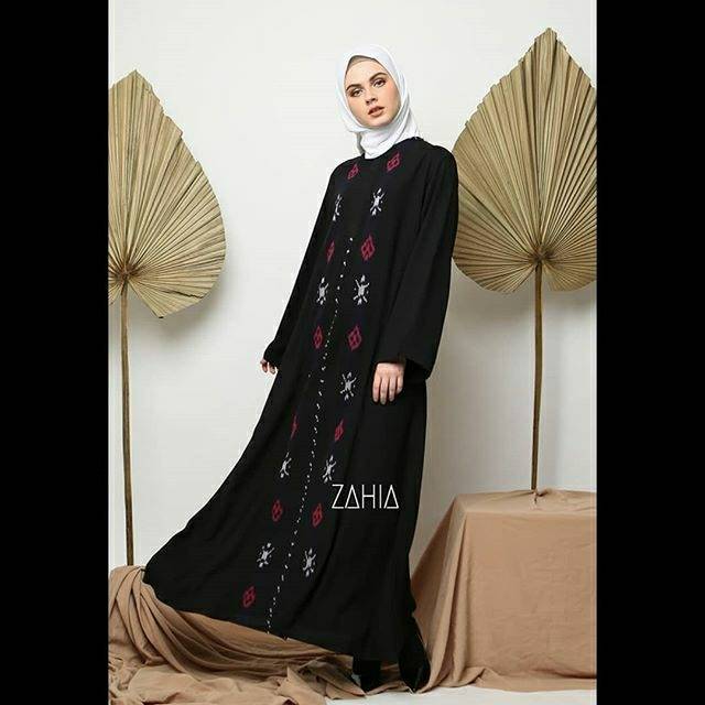 abaya tenun gamis syari