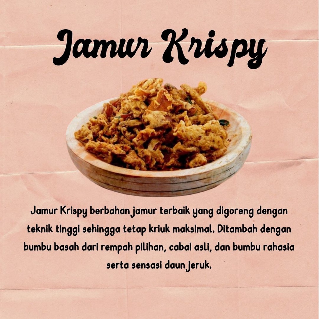 

Jamur Krispy Teman Butchin 500gr