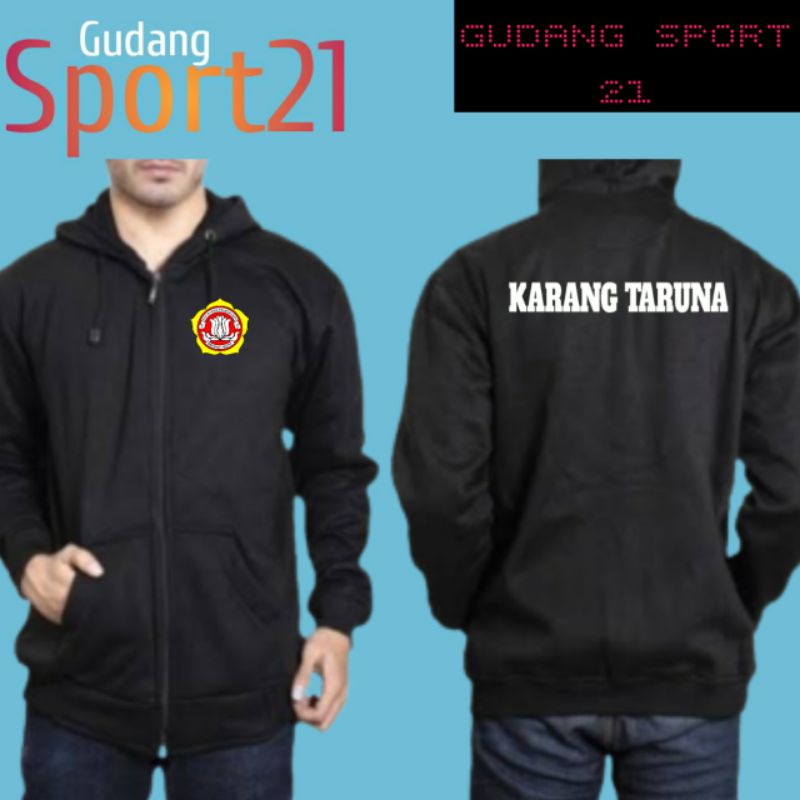 jaket ziper karang taruna jaket karang taruna