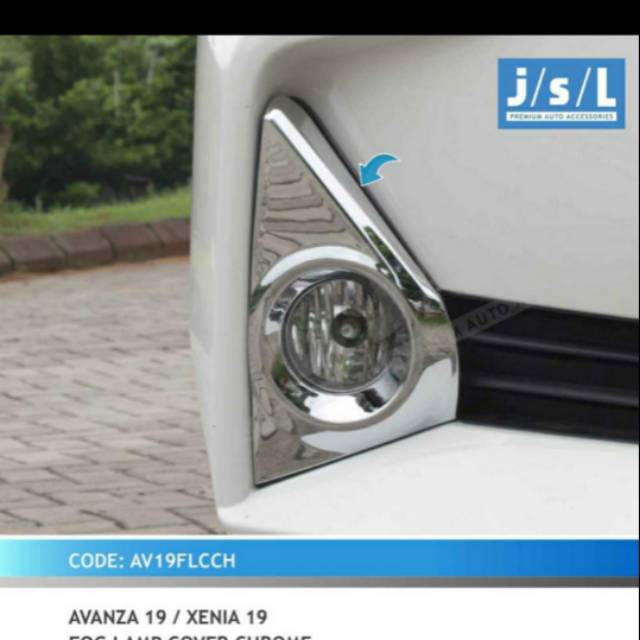 Cover foglamp/ ring foglamp Avanza/ Xenia 2019 chrome jsl