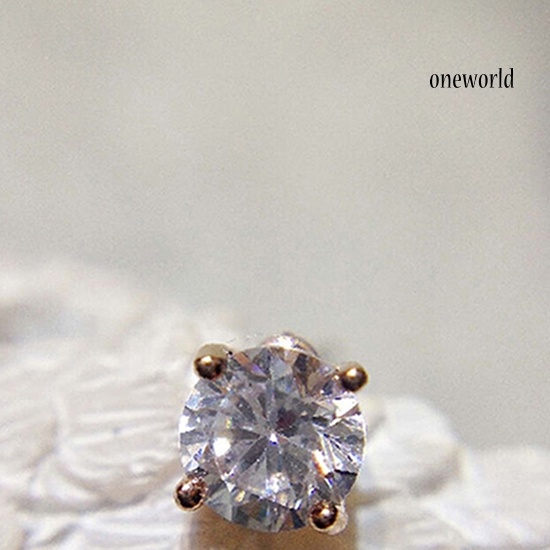 OW@ Men Women Rhinestone Cartilage Tragus Bar Helix Upper Ear Earring Stud Jewelry