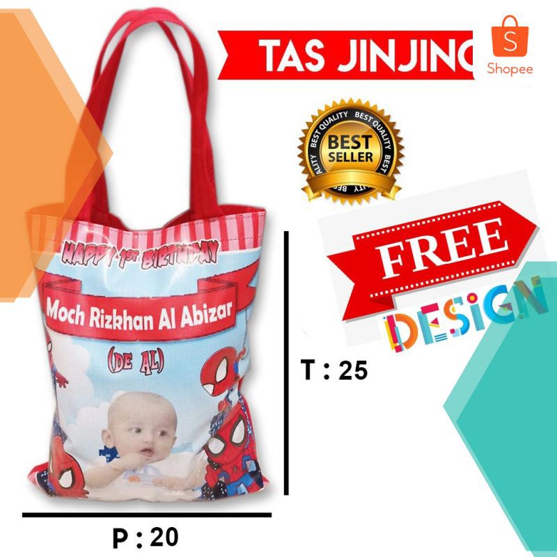 Tas Ultah Pipih Custom - Jumbo