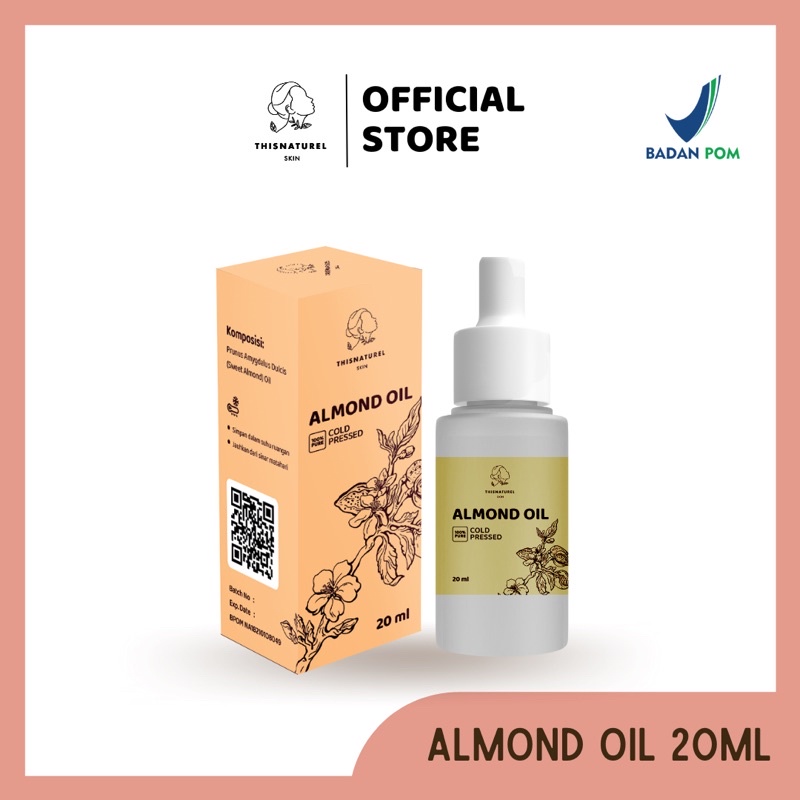 Almond Oil 20ml - 100% Pure / Natural Oil - BPOM