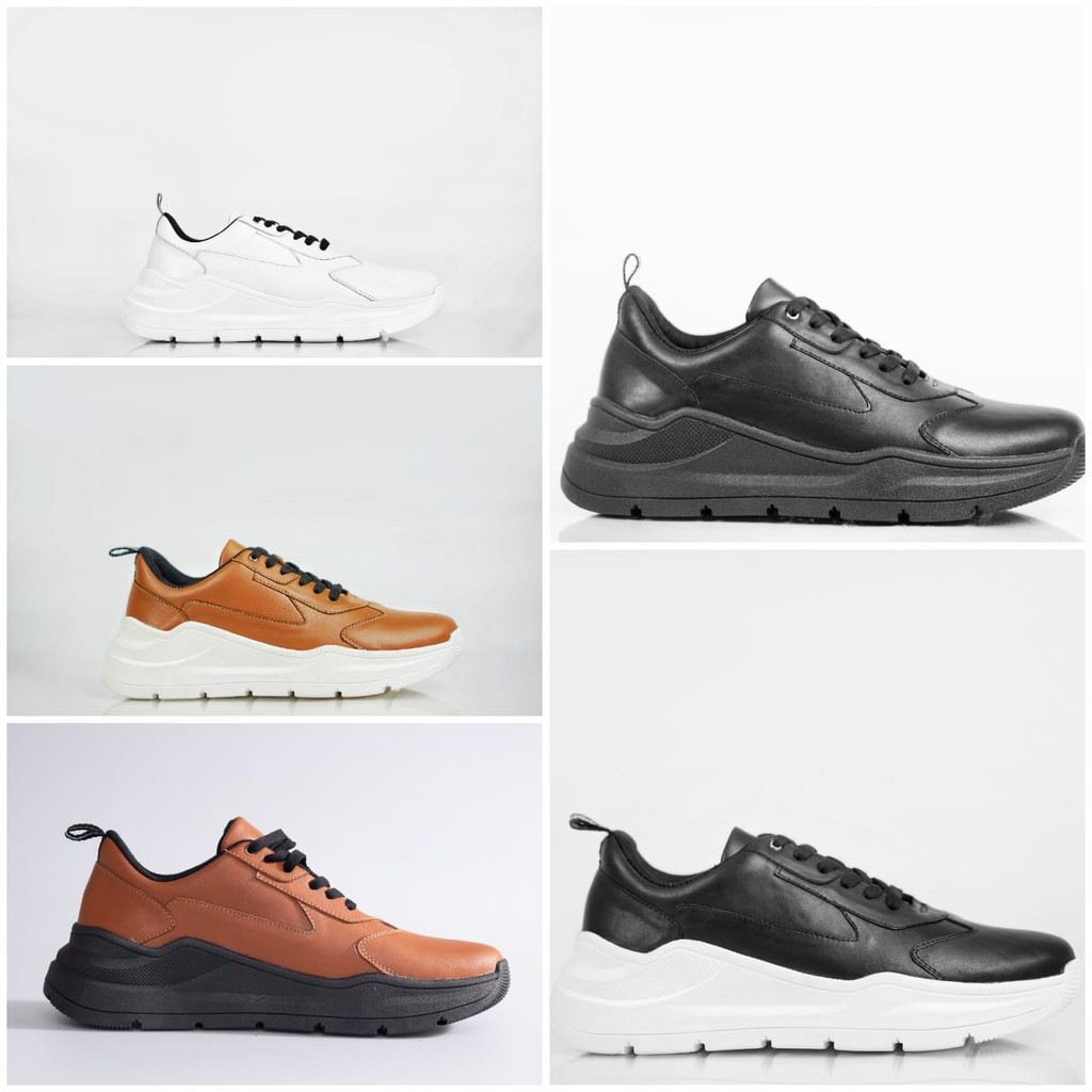 SEPATU SNEAKERS PRIA AREGON VORTEX GENUINE LEATHERS