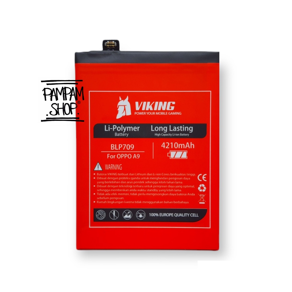 Baterai VIKING Double Power Original Oppo BLP709 A9 2019 A9X Batre Batrai Battery BLP 709 Ori