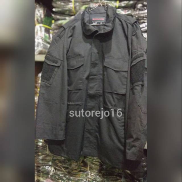 Jaket jatah pembagian brimob polri bahan kain kotak