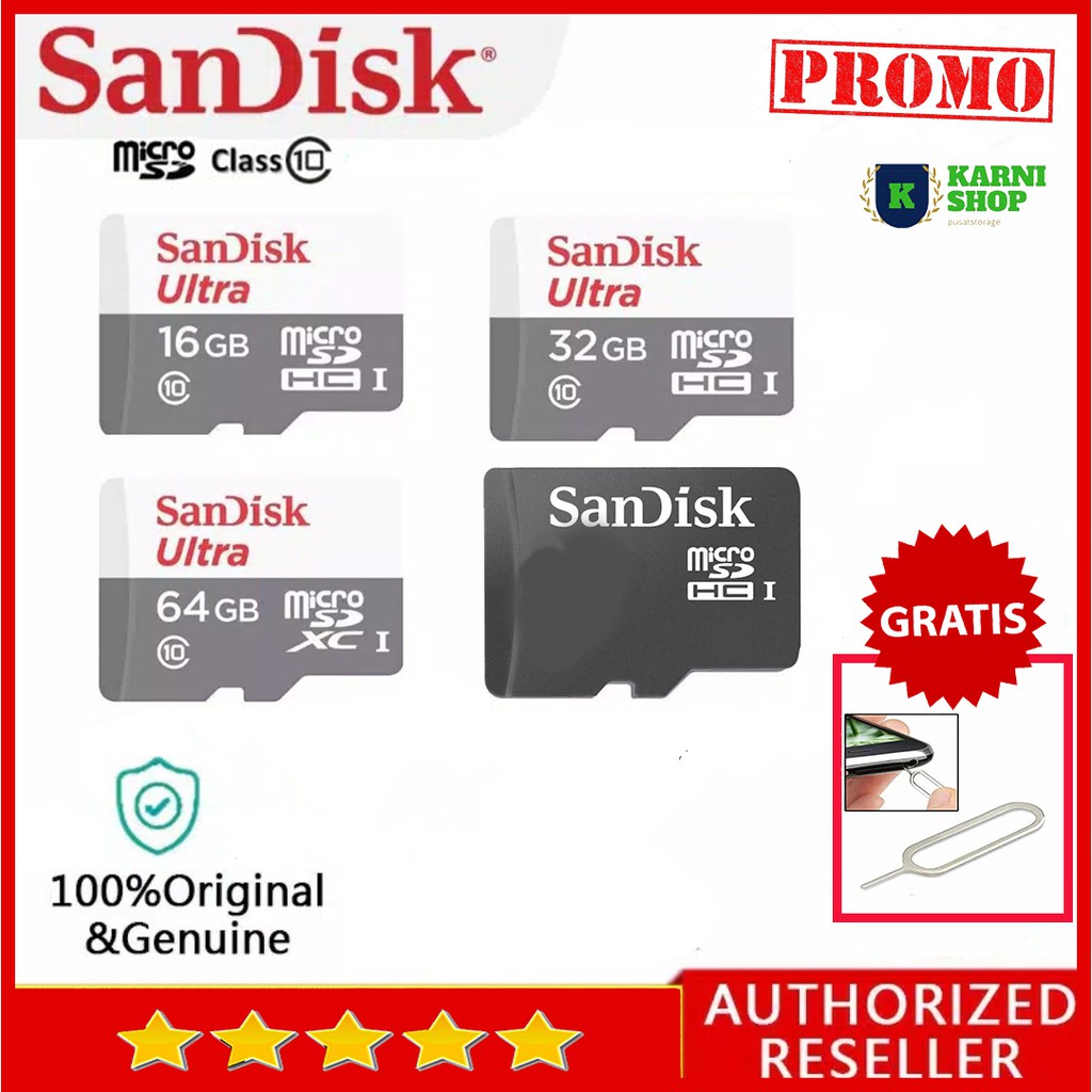 Sandisk карта памяти microsd класс 10