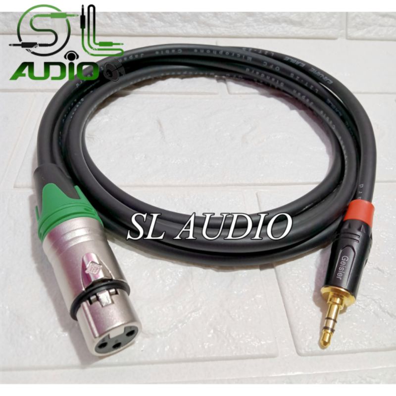 Kabel Audio Mixer Canon Xlr Female Ke Hp/laptop