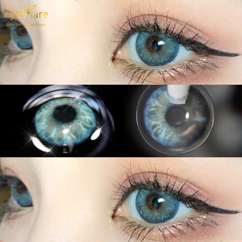 [✅COD] GEM Series Softlens Mata Normal Lensa Kontak Warna Alami Soflens Murah Grey Lensa Warna Softlens Minus 0.00 Diameter 14MM soplen murah kontak lensa mata korea