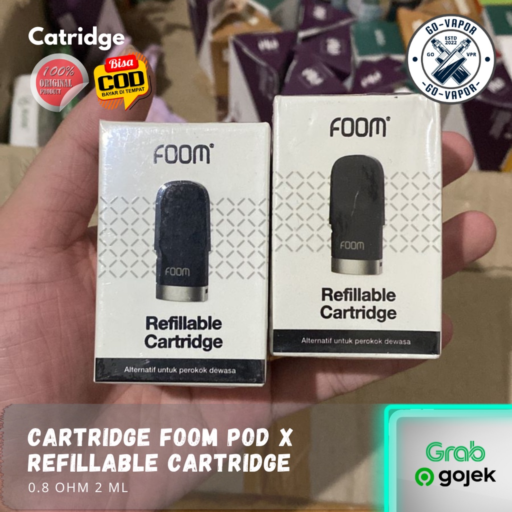 Jual CATRIDGE FOOM POD X refillable cartridge 0.8 Ohm 2 Ml Shopee