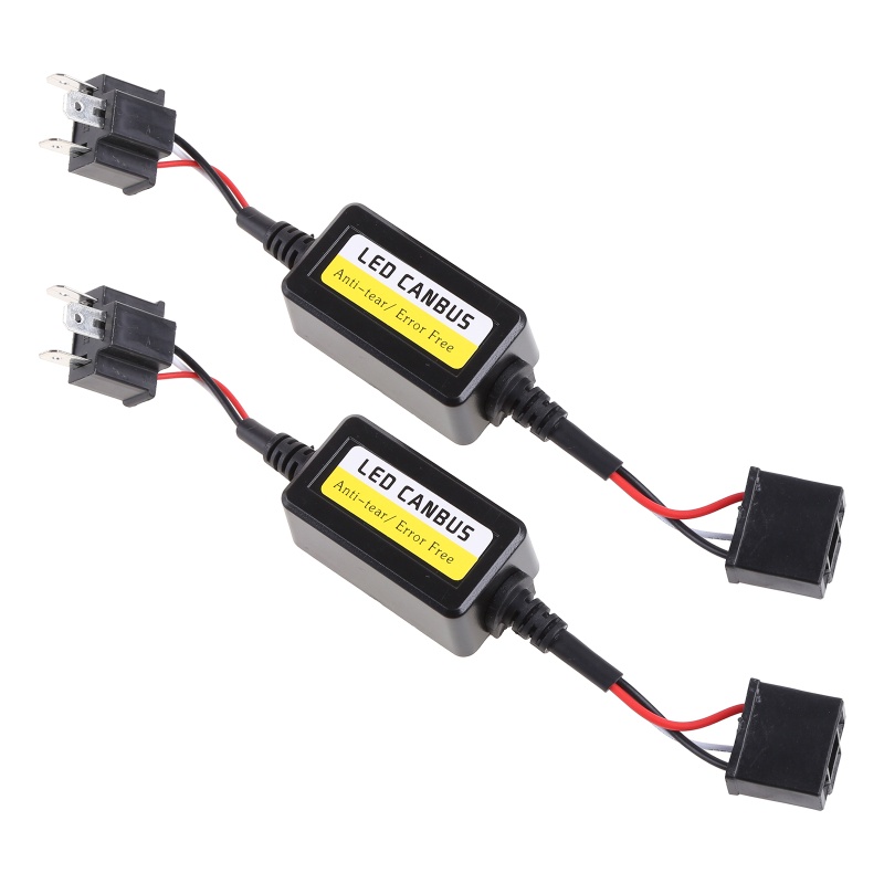 Cre 2pcs Resistor H4 LED Canbus Error Untuk Lampu Depan Mobil