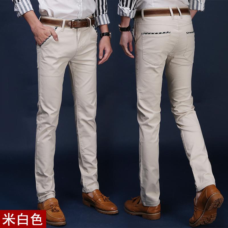 JuneJun Celana  Panjang Pria Casual Slim Straight Bahan 