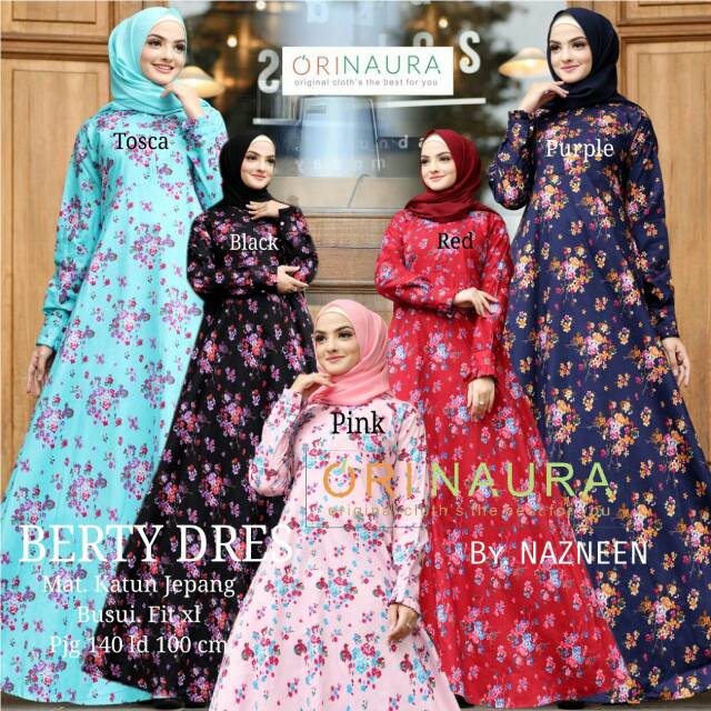 BERTY DRESS GAMIS DEWASA ORI NAURA