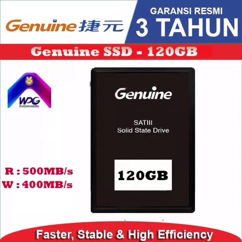 Genuine SSD 120GB Sata 3 - SSD 3D Nand 120 GB 2.5&quot; / original resmi