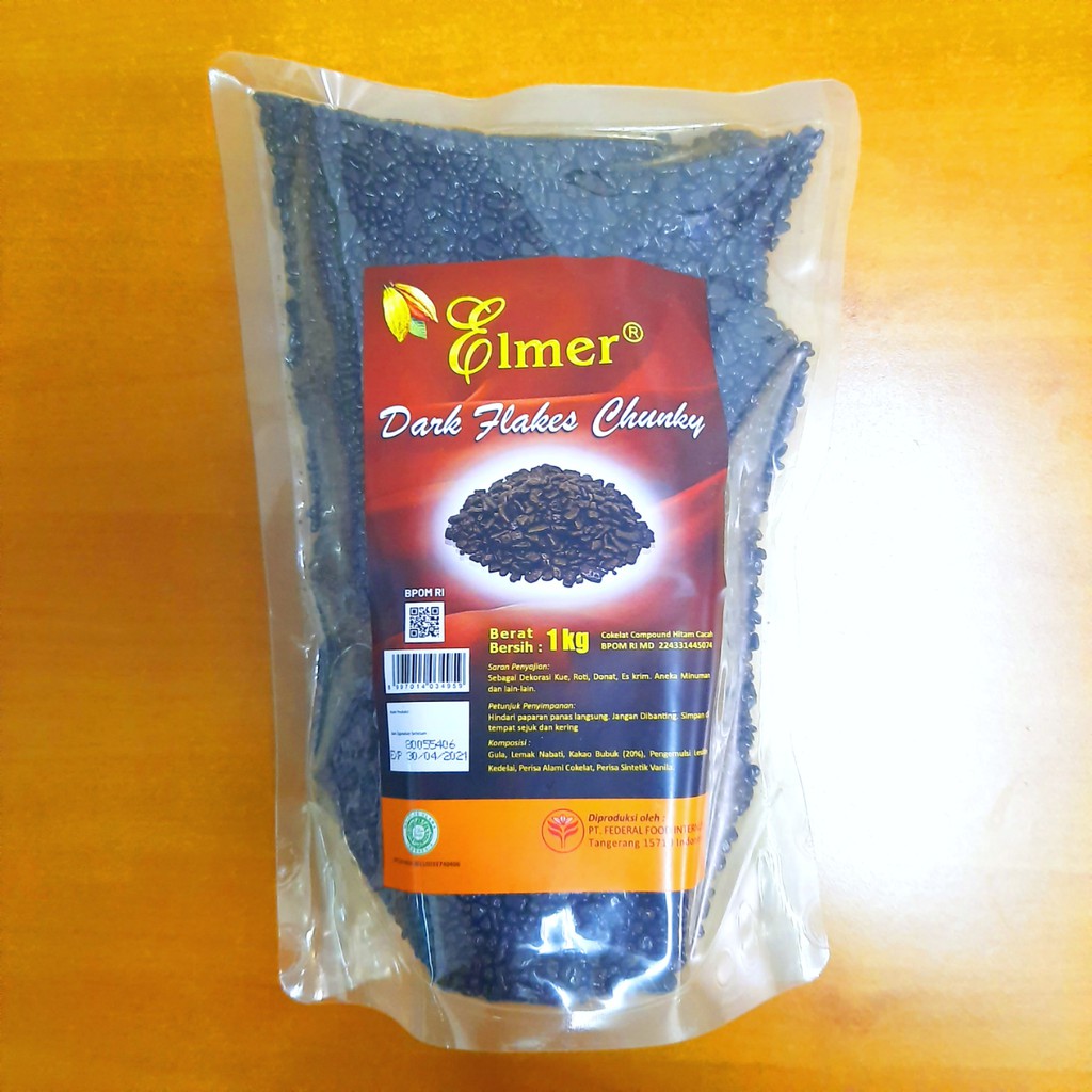 

Elmer Serpihan Cokelat / Dark Flakes Chuncky 1 kg