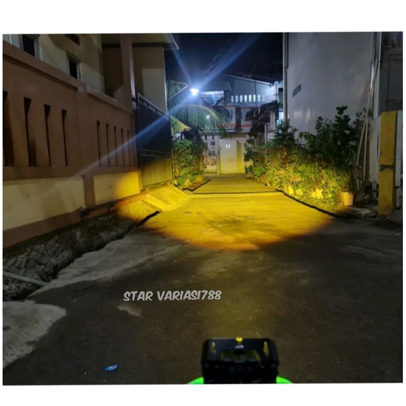 Lampu tembak LED laser SQL owl 2 mata 20watt high low putih kuning waterproof